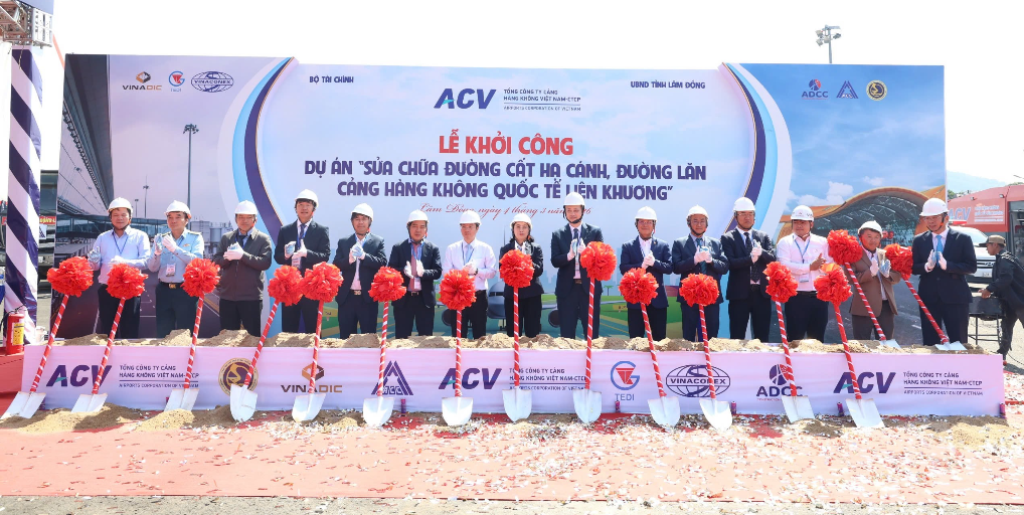 Lễ khởi công dự án Sửa chữa đường cất 58Win16 top cá cược thể thao, casino, slot game, đường lăn Cảng HKQT Liên Khương